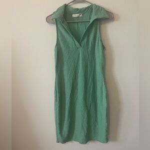 Green Sleeveless Mini Dress